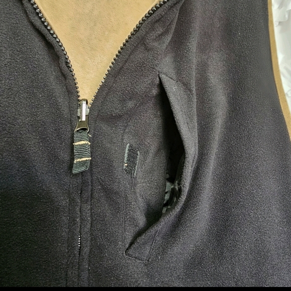 Weatherproof Vintage Men's Reversible Black Brown Large Casual Outdoor Vest - Picture 9 of 12